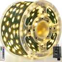 Ollny Christmas Lights 1000 LED 330 FT, IP67 Waterproof Plug in Christmas Tree Lights with Remote, 8 Modes, 3 Timers, Dimmable, House Xmas Indoor Decorations String Light (Warm White)