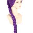 Topcosplay Female Purple Anime Cosplay Wig Halloween Carnival Party Wig