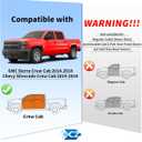 in-Channel Window Rain Guards Fit for Chevrolet(Chevy) Silverado & GMC Sierra Crew Cab 2014-2018 Extra Durable Window Deflectors Truck Window Vent Visors Vent Shades Exterior Car Accessories
