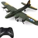Goolsky FX817 RC Airplane, B-17 Bomber Model 2 Channel RC Plane, 2.4Ghz Remote Control Airplane, Ready to Fly Foam Glider, Fixed Wing Aircraft Flight Toys for Beginners and Adults
