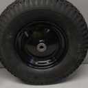4.80/4.00-8" Pneumatic Tire and Wheel Assy,2PR (Air Filled)- 5/8"or 3/4" Powdered Metal bushings and 3"or 6"Center Hub, for Wheelbarrows, Garden and Utility Carts, Trolleys, Wagon and More