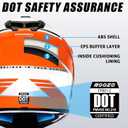 Youth Dirt Bike Helmet DOT Certified - Full Face Motorcycle Helmet for Off-Road, ATV, Street Riding, Includes Adjustable Goggles & Protective Gloves Medium