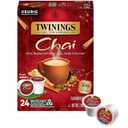 Twinings Chai Black Tea K-Cup Pods for Keurig, 24 Count (Pack of 1), Naturally Sweet and Savoury Spice Flavours, Caffeinated, Enjoy Hot or Iced (EXP 09/26/28)