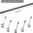 Replacement Wand Tube for Dyson Stick V15 V11 V10 V8 V7 Vacuum Parts, Extension Vacuum Replacement Parts, 28.7 in (Gray)