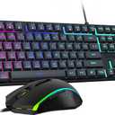 Redragon Updated S107 Gaming Keyboard and Mouse, RGB Gaming Keyboard and 10000 DPI Mouse Combo with 25-Key Anti-Ghosting, 1K Hz Programmable Mice with Software, Plug & Play to PC, Laptop [Upgrade]