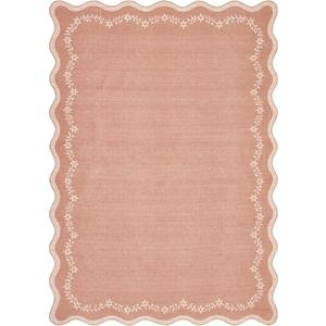 GarveeHome Scalloped Area Rugs 8x10 Soft Large Washable Living Room Rug