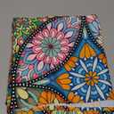 Horaldaily Boho Bohemia Style Square Tablecloth 60x60 Inch, Vintage Washable Seasonal Table Cover for Party Picnic Dinner Decor (Green)