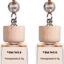 3 x Car Air Fresheners 2-Pack Long Lasting Hanging Car Freshener for Auto and Home, 2pcs Pomegranate&Fig (0.34 Fl Oz (Pack of 2))