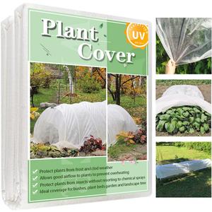 Plant Covers Freeze Protection, 10FT x 50FT 0.9oz Reusable Frost Cloth Plant Blankets Floating Row Cover for Garden Clod Winter Frost Sun Pest Protection