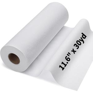 Medium Weight Interfacing Fabric for Sewing: White 11.6" x 30yd Iron On Non-Woven Fusible Interfacing Single-Sided Fusible Interfacing for Sewing DIY Craft Quilting