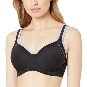 Wacoal Women's Plus Size Sport Contour Underwire Bra (38DD, Black/Lilac Gray)