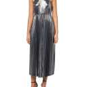 Tommy Hilfiger Women's Sleeveless Halter Neck All Over Pleat Dress