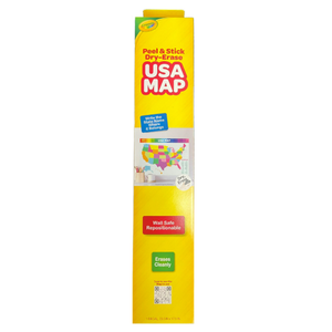 Crayola Dry-Erase USA Map, 23-1/2" x 17-1/2"