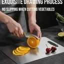 Titanium Cutting Board - 2025 New titanium cutting boards for kitchen,Double-Sided Food Grade Cutting Board,Chopping Board Cutting Mat for Meat Fruit & Vegetable-1 pc.X-Large (18.11x11.81in) (Silver)