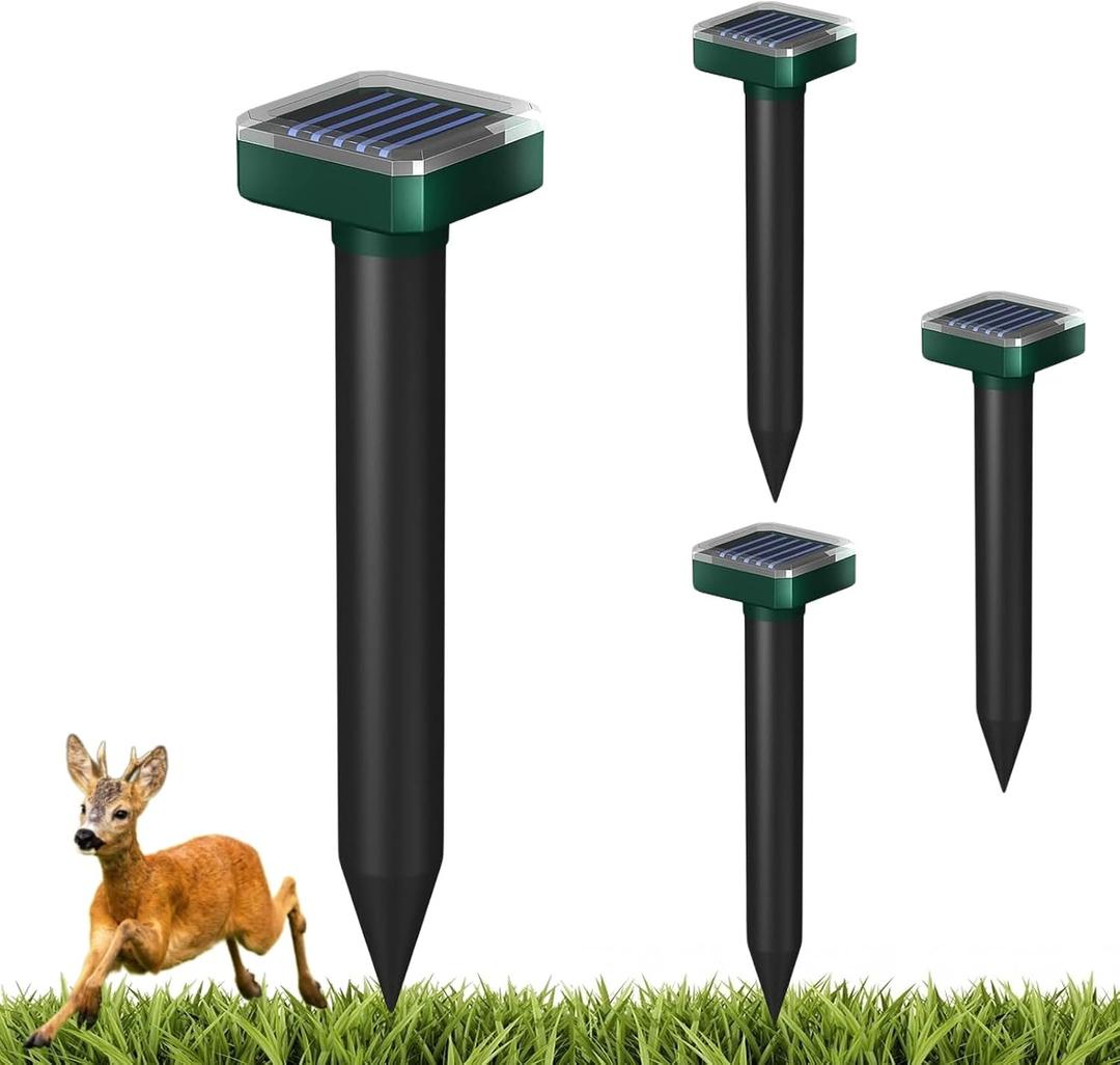 Deer Repellent,Deer and Rabbit Repellent,Deer Repellent Devices,for Garden&Outdoor,Deer Repellent for Plants&Trees,Deer Deterrent,Solar Deer Repellent Devices,Sonic&Waterproof (4)
