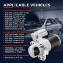 Tutor Auto 17986N New Starter Motor Replacement Compatible with Chevy Traverse 09-17, Impala 12-20, GMC Acadia 07-16, Buick Enclave Lacrosse, Cadillac SRX XTS STS, Pontiac Saturn Suzuki, 3.0L 3.6L