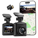 2K Dash Cam with 32 GB Card, 1.5'' IPS Screen, External GPS, WiFi Dash Camera for Cars, Front Dashcams for Cars with APP, WDR, Night Vision, 24 Hours Parking Monitor, G-Sensor, Loop Recording