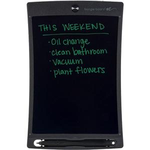 Boogie Board Jot Reusable Writing Tablet 8.5" LCD Screen Instant Erase Stylus Pen Magnets Kickstand - Writing Drawing Digital Notetaking Gray