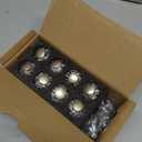 16 Pack Silver Dresser Knobs, 1-3/8 Inch(36mm) Decorative Kitchen Cabinet Knobs, Elegant Crystal Round Cabinet Knobs for Dressers Kitchens Cupboard Drawer Pulls