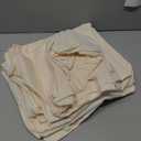 Fitted Tablecloths with Elastic - 6 Pack 4ft Folding Table Covers Rectangle, Reusable Dining Table Protector for Outdoor Picnic Party Camping, 30x48 Inch, Beige