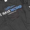 Water Immersion Baptism BAPTIZED; I HAVE DECIDED 2-Cor.5:17 T-Shirt (Small, Black)