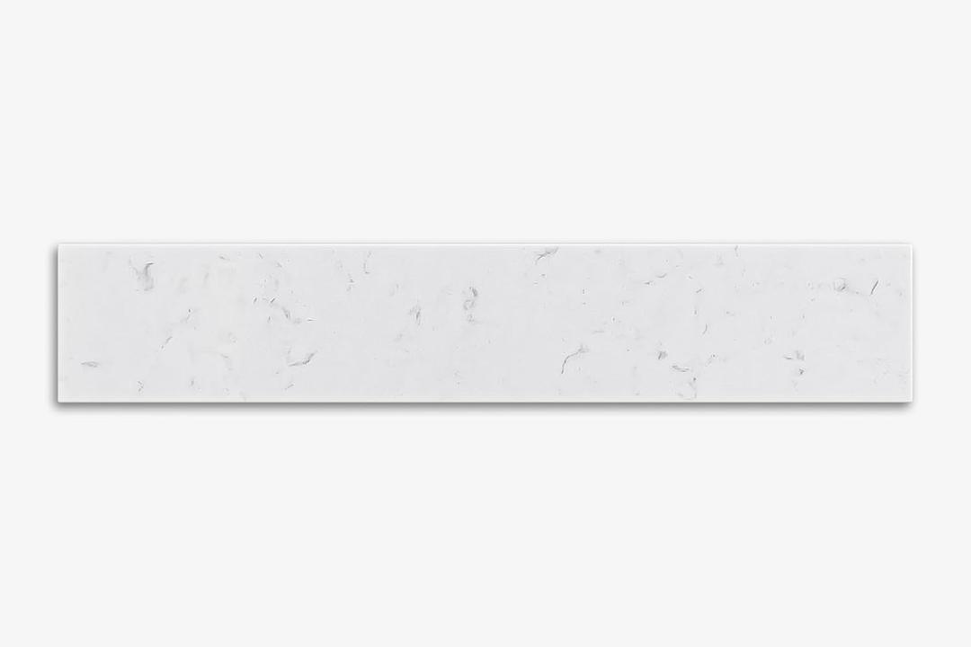 ARIEL VANITY CARRARA WHITE QUARTZ SIDESPLASH