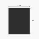 Somime 12 Pack Backing Boards Only - 12x18 Uncut Black Mats Matboards, Acid Free Backerboards, Ideal for Photos/Pictures/Prints/Frames/Arts