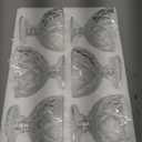 Lawei Set of 6 Glass Dessert Bowls, 12 Oz Footed Ice Cream Sundae Cups, Vintage Embossed Thick Dessert Dishes, Crystal Glass Serving Bowls for Parfait, Dessert, Snack, Cocktail, Cereal, Fruit