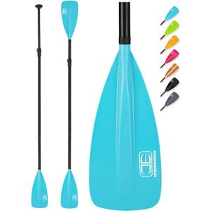 OCEANBROAD SUP Paddle - Adjustable Stand-Up Paddle for Paddleboard Kayak, Adjustable Aluminum Alloy Shaft with Reinforced Nylon Blades
