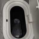 White Slim Bathroom Garbage Can with Press Top Lid,12 Liter Small Thin Garbage Can,3.17 Gallon Narrow Dog Proof Plastic Waste Basket and Covered Wastebasket for Room, Bedroom, Kitchen, Toilet, Office, Dorm