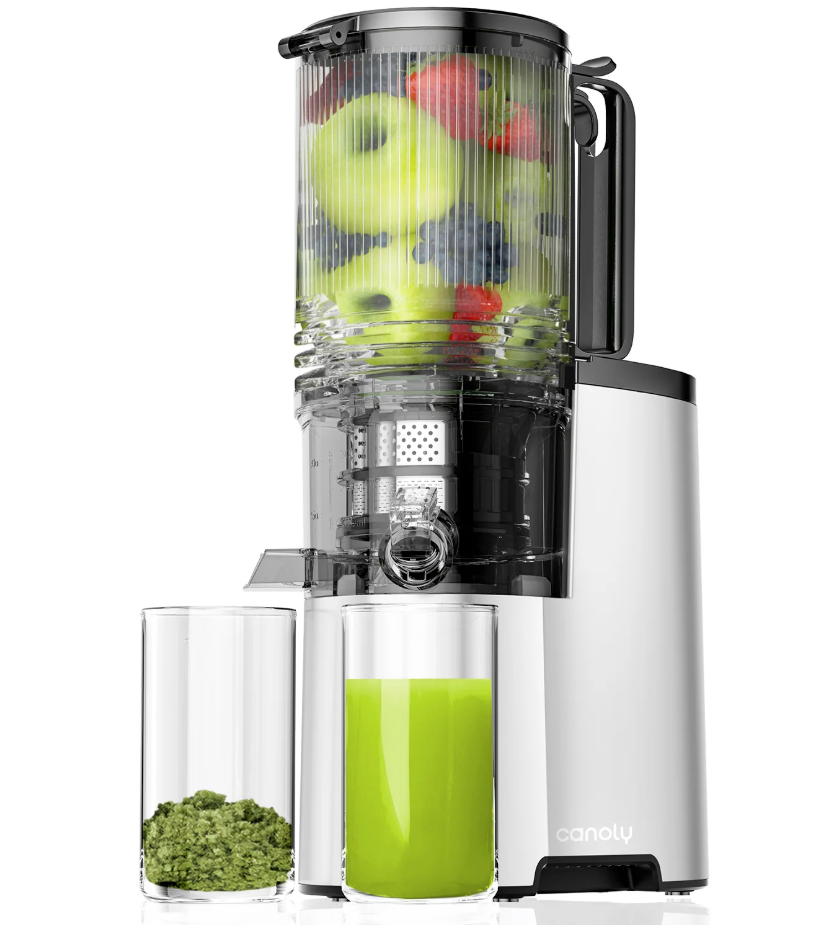 Canoly JE-75 Juicer Machines Cold Press Juicer with Large Feed Chute