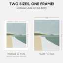 Homeforia 14x17 White Oak Picture Frame, High-End Wood, 11x14 Mat, Glass