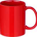 Mug Sets 12oz set of 4, Ceramic Cups with Handle for Latte,Hot Tea, Cappuccino, Mocha, Cocoa Turquoise, Tea, Dishwasher, Oven, Microwave safe, Multi Colour (6, RED)