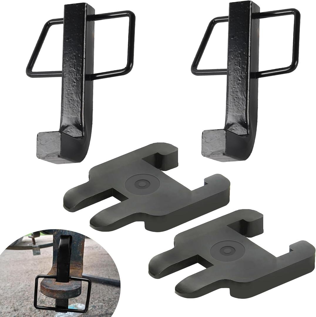 (2+2) Combo Pack 4 1/4" x1 3/4" Premium Snap L-Pins for Weight Distribution Hitches, Sway Bracket Jacket Compatible with E2 Hitch Sway 6k 8k 10k 12k 14k Sway Control Brackets Eliminate Noise - Black