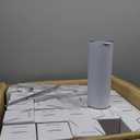 50 Pack Sublimation Tumblers 20 oz Skinny bulk,Stainless Steel Double Wall Insulated Straight Sublimation Tumbler Cups Blank White with Lid,Individually Box,Polymer Coating for Heat Transfer