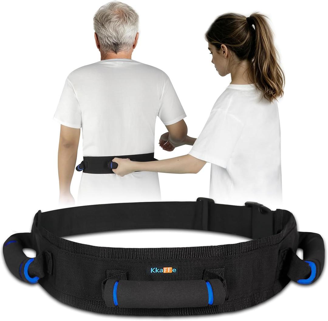 Gait Belt for Seniors, Transfer Belt with 3 Handles, Safety Gate Belt Medical for Elderly Physical Therapy Lift Belt with Quick Release Buckle Standing Aids & Support for Patient Handicap Patient Care