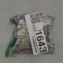 FABSPARK Case for Samsung Galaxy Z Flip 6 Built-in Screen Protector, Hinge Protection, Sparkly Bling Glitter Crystal Clear Transparent Slim Fit Acrylic Hard PC for Samsung Z Flip 6 Case, Glitter Purple