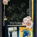 GraduationMall 12"x16" Graduation Cap Shadow Box Frame Wood Display Case with Stick Pins & Hanging Hardware