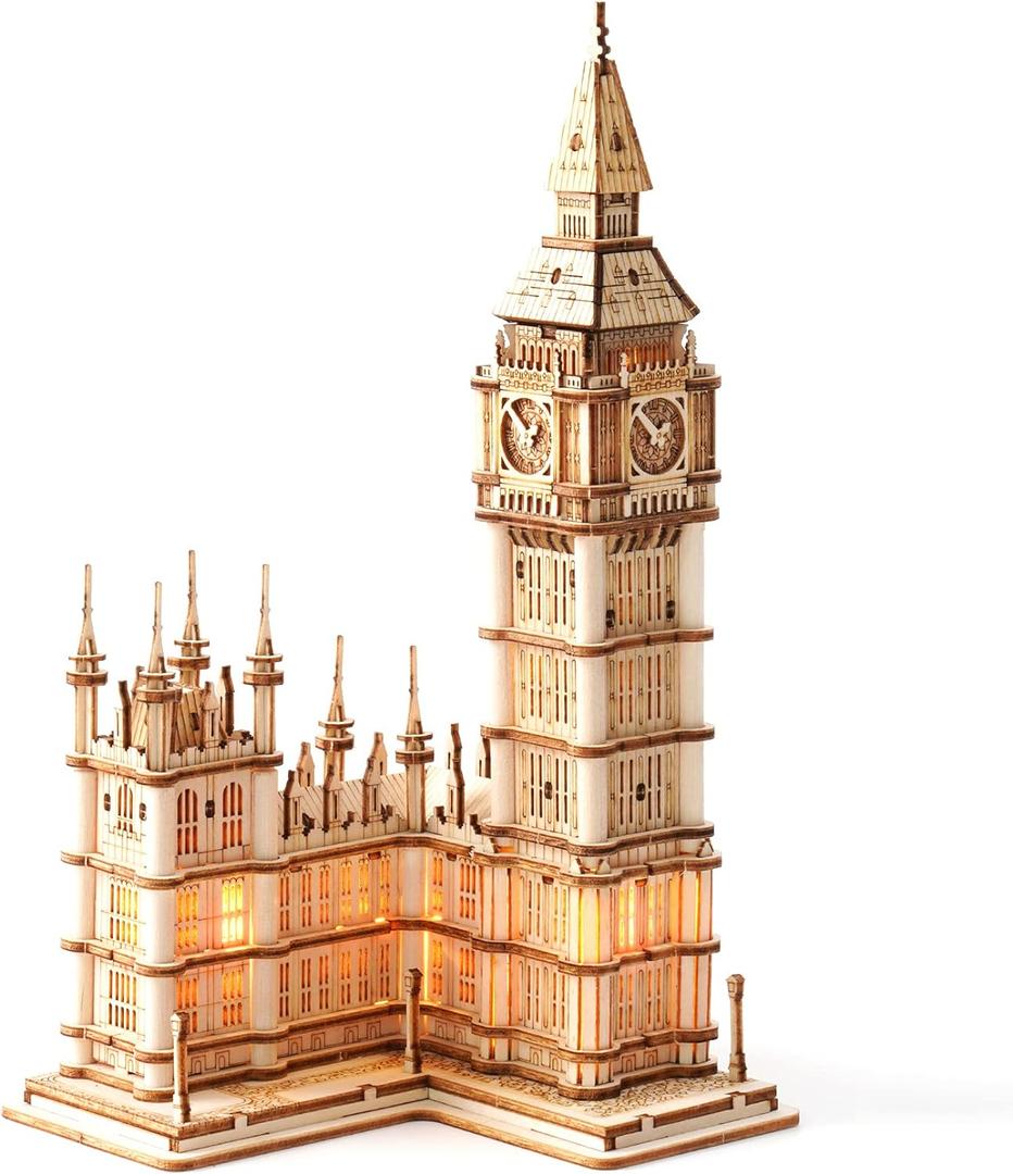 Rowood 3D Puzzles for Adults Wooden Model Kit Adult Craft Kit Gifts for Age 14+ Big Ben