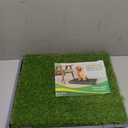 Dog Grass Pad with Tray: Reusable Training Pad with 2-Pack Replaceable Artificial Grass - Quick Absorbent Indoor Portable Dog Patio Potty, Washable Pee Pad for Small Medium to Large Dog, 22"x18" Grey (Grey Tray)