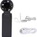 HONEYYEAR Portable Handheld Fan, 3 in 1 High-Speed Turbo Mini Fans, 3600mAh Rechargeable Personal Fan with LED Display,90°Foldable Small Pocket Fans for Travel/Commute/Outdoor, Gifts for Women Man