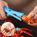 2 x 6 Pcs Crawfish Peeler, Sturdy and Practical Crayfish Shelling Device, Convenient and Smart Seafood Sheller Tool for Families and Restaurant (Blue, 6 Pcs)