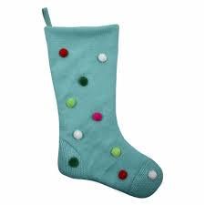 HH Pom Pom Stocking Blue