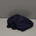 Fitted Spandex Oval Tablecloth, Soft Skin Friendly Non Pilling Breathable Fabric Table Cover with Elastic Band for Dining Gathering Party Banquet Decoration 48 x 68 Inch Navy Blue