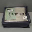 Litanika Oatmeal Queen Comforter Set, 3 Pieces Tufted Boho Farmhouse Bedding Comforter Sets, Lightweight Fluffy Comforter Bed Set for All Season (90x90In Comforter and 2 Pillowcases)