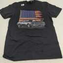 American Muscle Sports Car Muscle Car Flag T-Shirt, Size: S