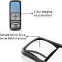 Chrome Cover Door Mirror Fit For Freightliner Columbia 2000-2015 Semi Truck,Heated Mirror Left Driver Side