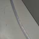 Frameless Shower Door Bottom Seal Shower Sweep with Drip Rail for 3/8" Glass,36" Long, Vinyl, Clear