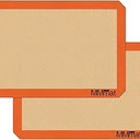 MMmat Silicone Baking Mat  Best German Silicone  Non Slip Silicone Baking Sheet, Non Stick Reusable Silicone Mats for Baking, Oven Liner, Counter Mat  Half Sheet Baking Mat, Set of 2