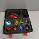 Gyro X Set, 12 Right Spinning X Blade Tops, 2 Ripcord Launchers, 1 String Launcher and 1 Grip with Storage Box, Battling Game Kids Toys Boys Birthday Gift Ideal for 6+ Years Old